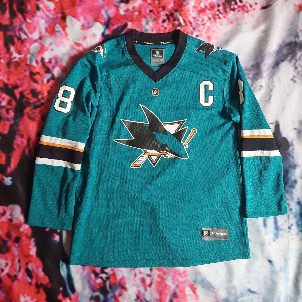 San Jose Sharks #8 Joe Pavelski L/XL Youth Fanatics Jersey